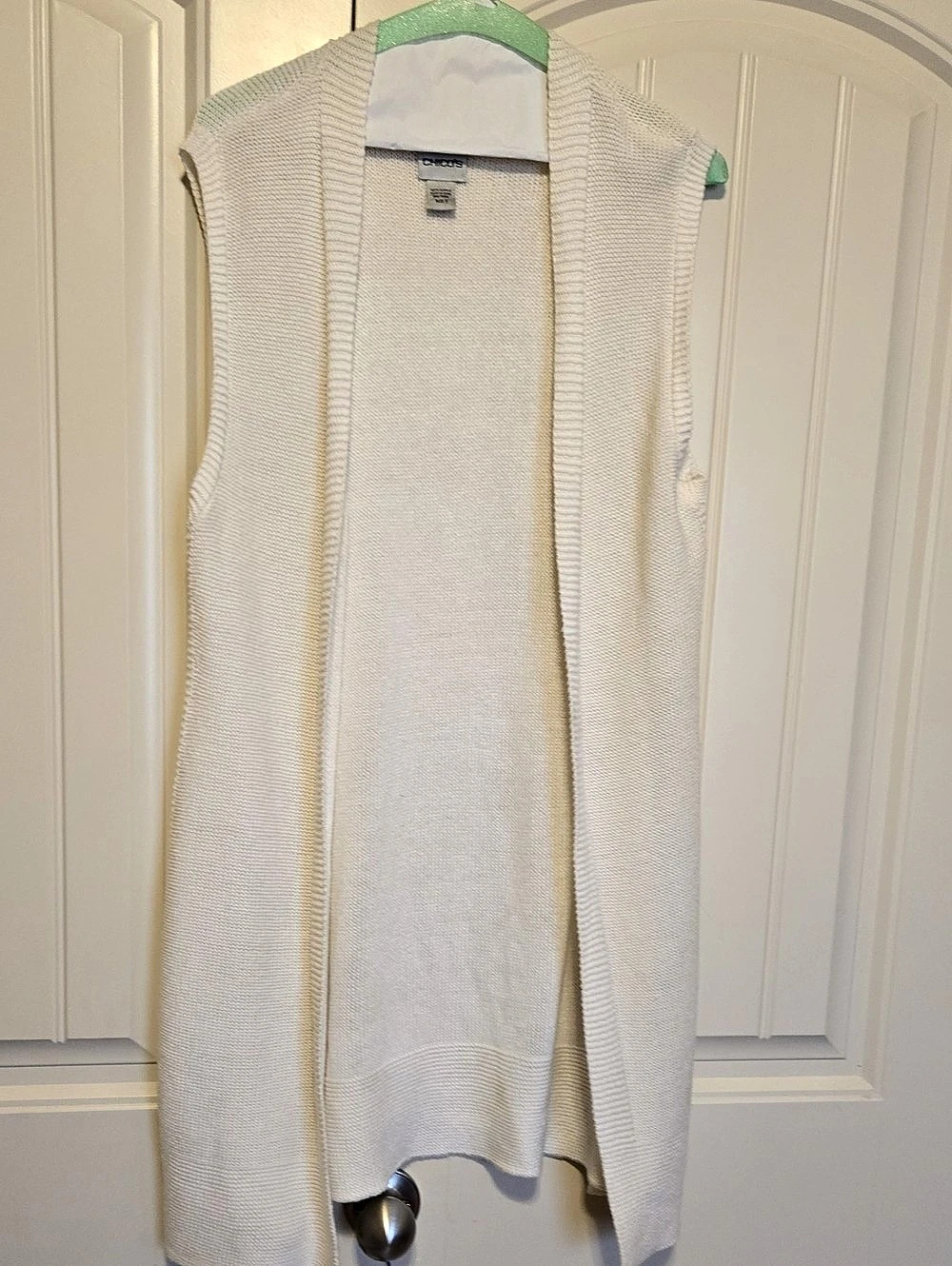 Chicos Open Front Knit Vest